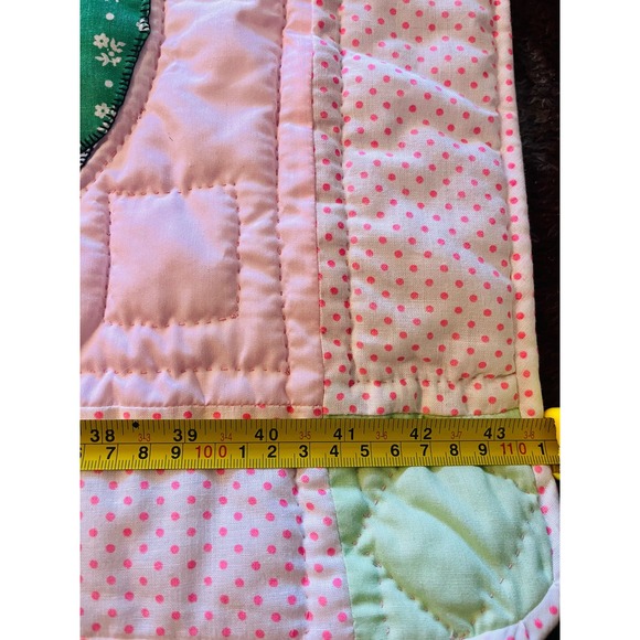 Handmade Vintage adorable Ladybug patchwork Quilt - Picture 6 of 15